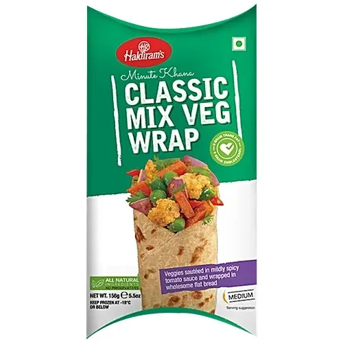 Haldiram's WRAPS CLASSIC MIX VEG 156 GM